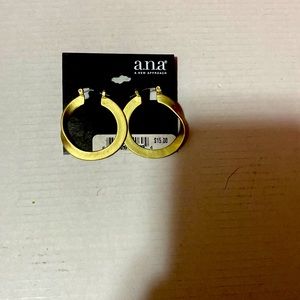 A.n.a gold hoop earrings